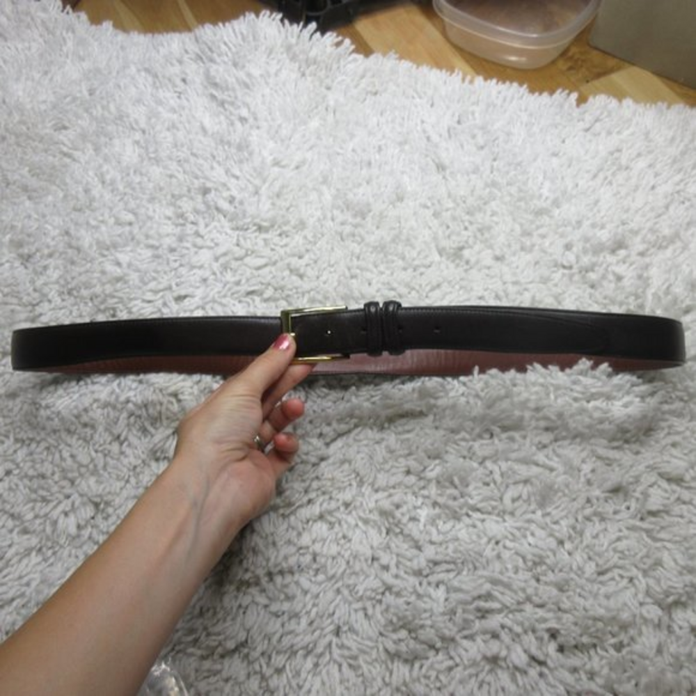 Crookhorn brown leather belt sz 44‎